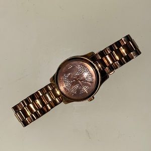 rose gold mk watch